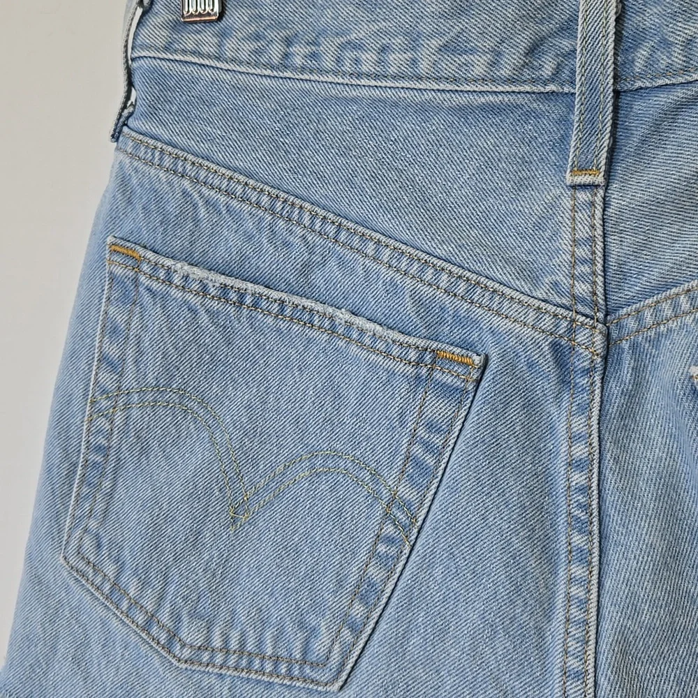 Levi's Premium 501 Original Fit High Rise Jean Shorts‎ Size 28 Light Wash Button